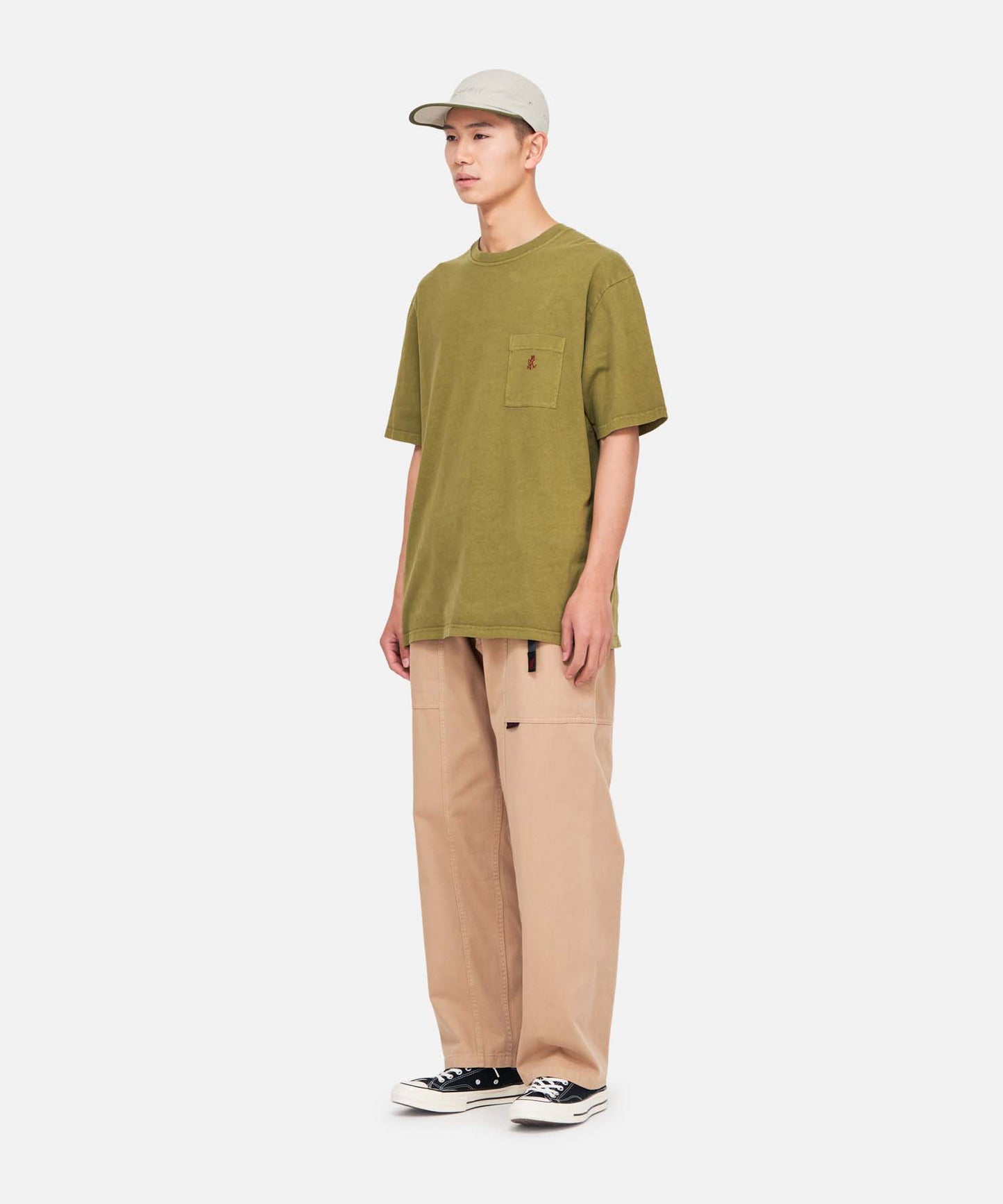 ONE POINT TEE PIGMENT DYED|ワンポイントTシャツピグメントダイ