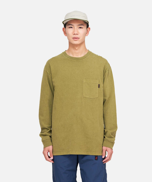 L/S POCKET TEE PIGMENT DYED|L/SポケットTシャツピグメントダイ