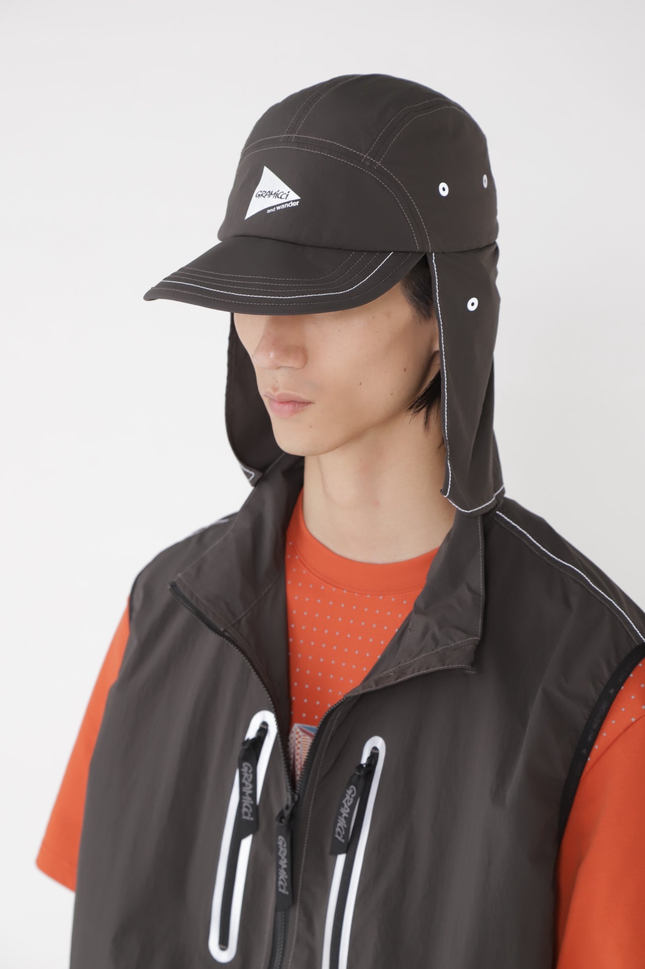 BRUSHED NYLON SUNSHADE CAP|ブラッシュナイロンサンシェードキャップ
