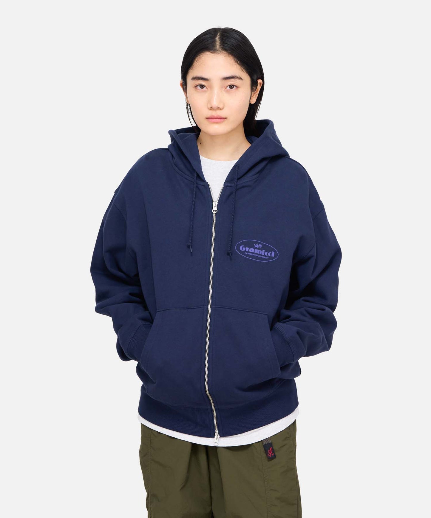 CLIMBING EQUIPMENT ZIP HOODED SWEATSHIRT|クライミングイクイプメントジップフーデッドスウェットシャツ