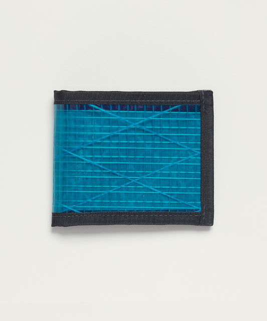 [Flowfold フローフォールド] リサイクル セイルクロス バンガード バイフォールド ウォレット | RECYCLED SAILCLOTH VANGUARD BIFOLD WALLET [CYAN SAILCLOTH]