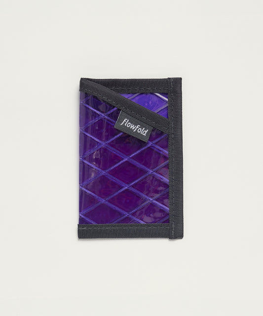 [Flowfold フローフォールド] リサイクル セイルクロス ミニマリスト カードホルダー ウォレット ❘ RECYCLED SAILCLOTH MINIMALIST CARD HOLDER WALLET [PURPLE SAILCLOTH]