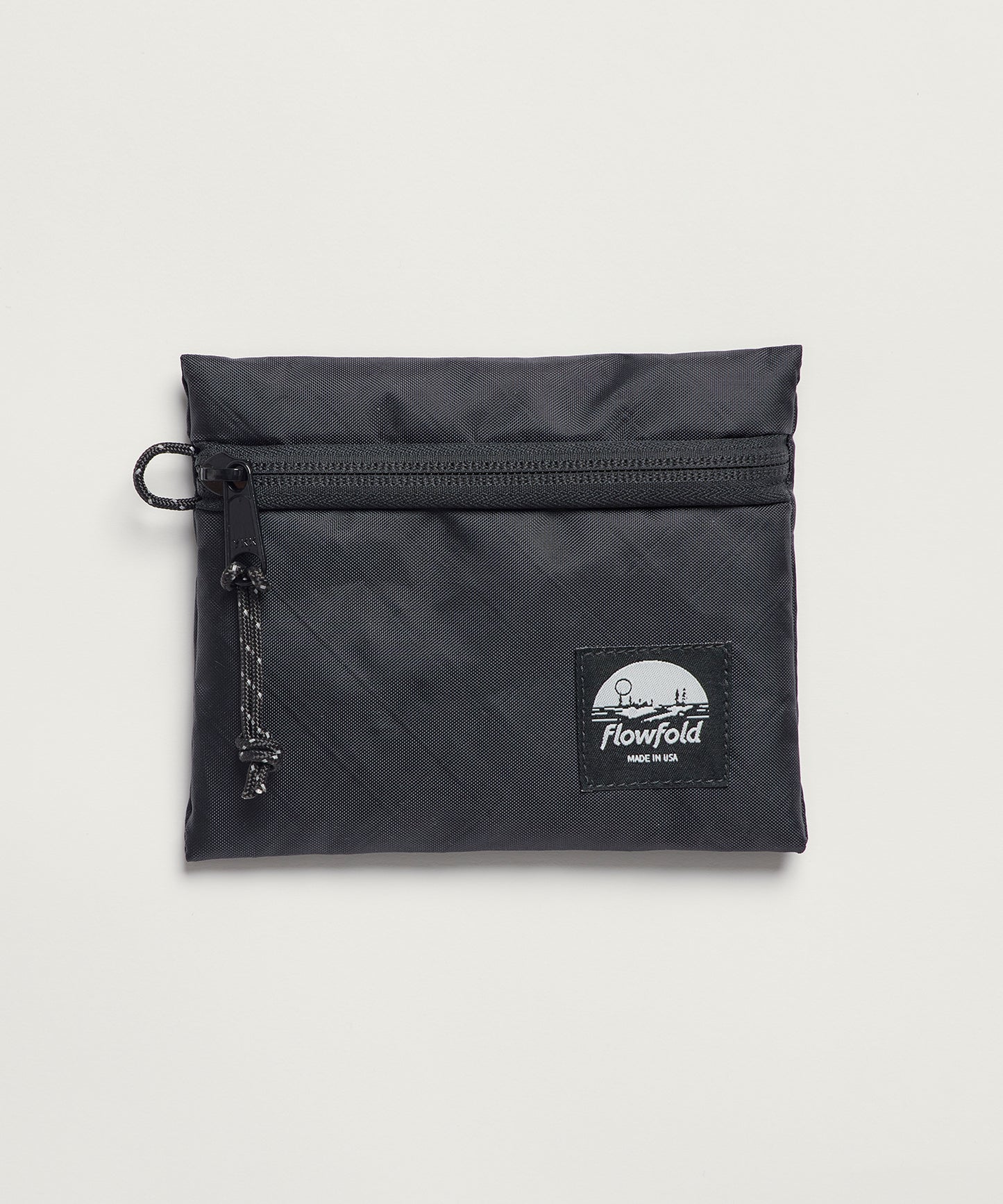 [Flowfold フローフォールド] ボイジャー ジッパーポーチ S ❘ VOYAGER ZIPPER POUCH SMALL [JET BLACK]