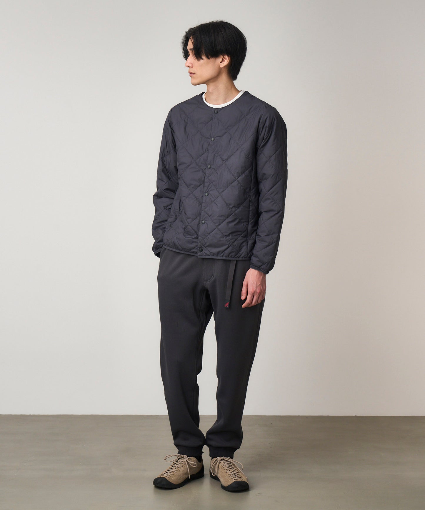 BONDING KNIT FLEECE  NARROW RIB PANT | ボンディングニットフリースナローリブパンツ
