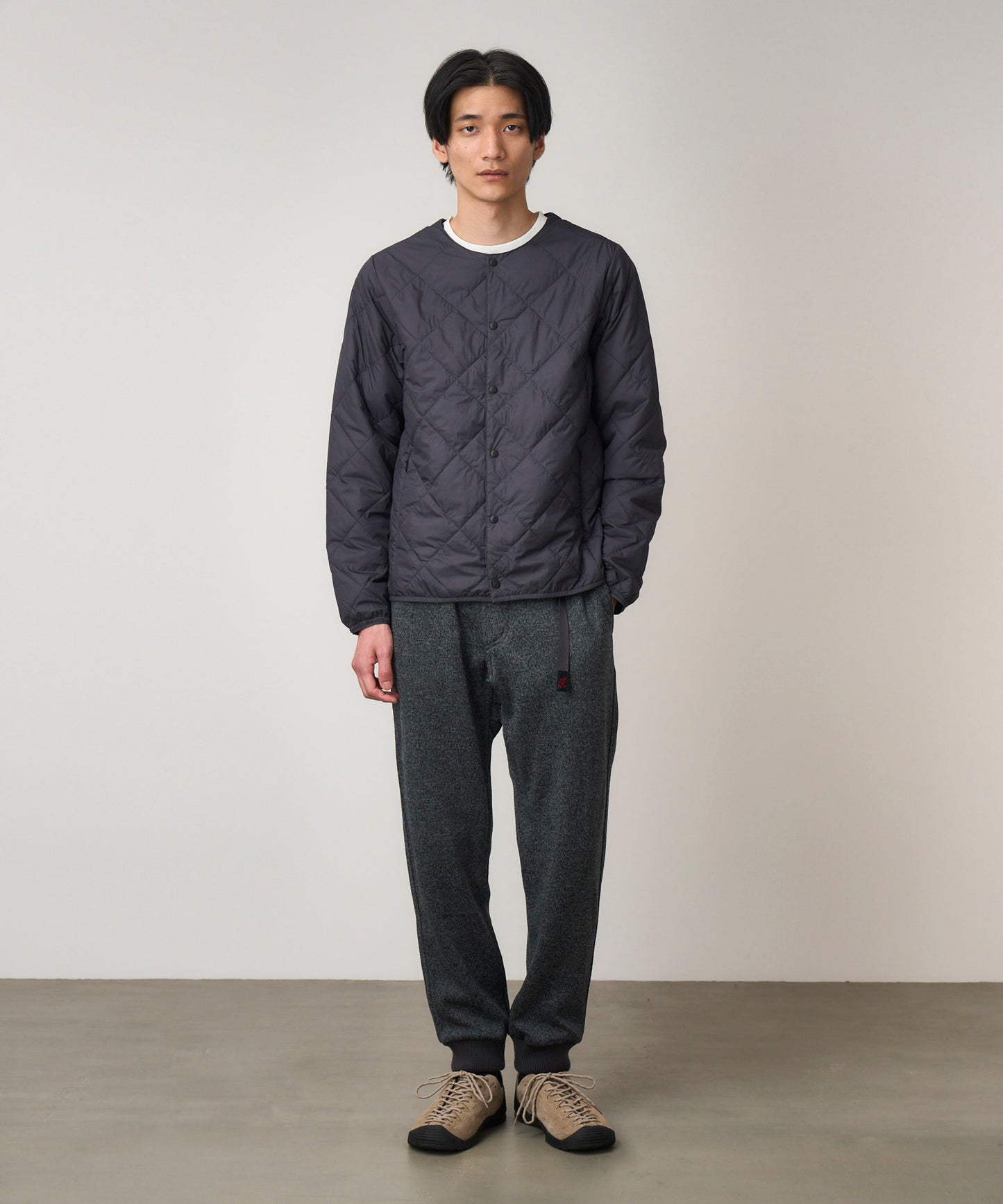 BONDING KNIT FLEECE  NARROW RIB PANT | ボンディングニットフリースナローリブパンツ