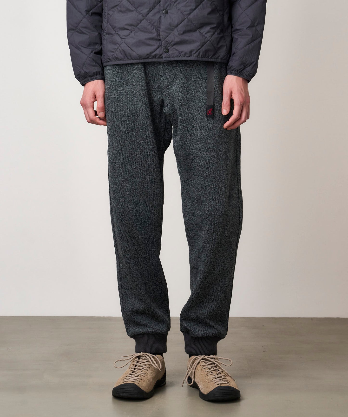 BONDING KNIT FLEECE  NARROW RIB PANT | ボンディングニットフリースナローリブパンツ