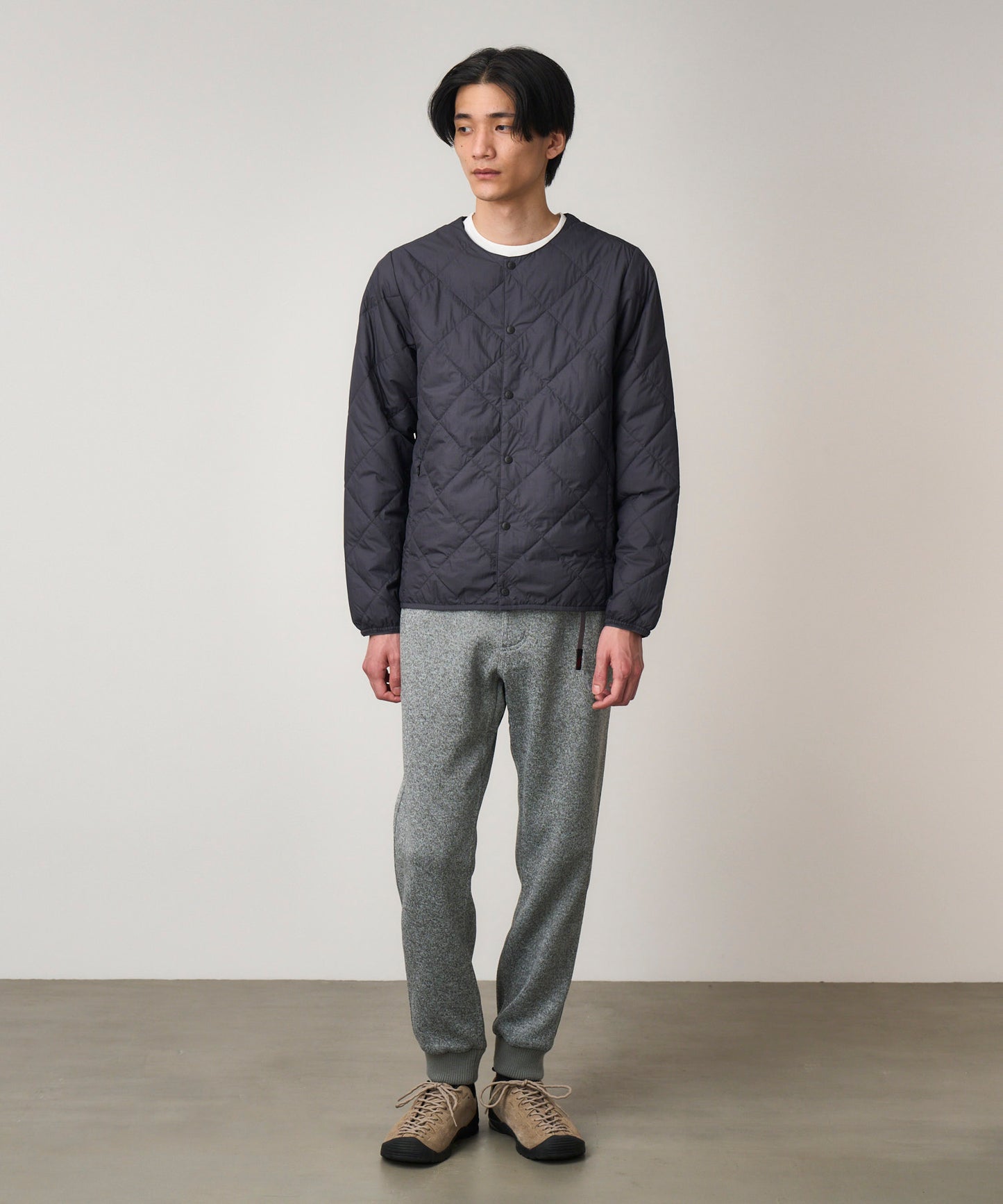 BONDING KNIT FLEECE  NARROW RIB PANT | ボンディングニットフリースナローリブパンツ