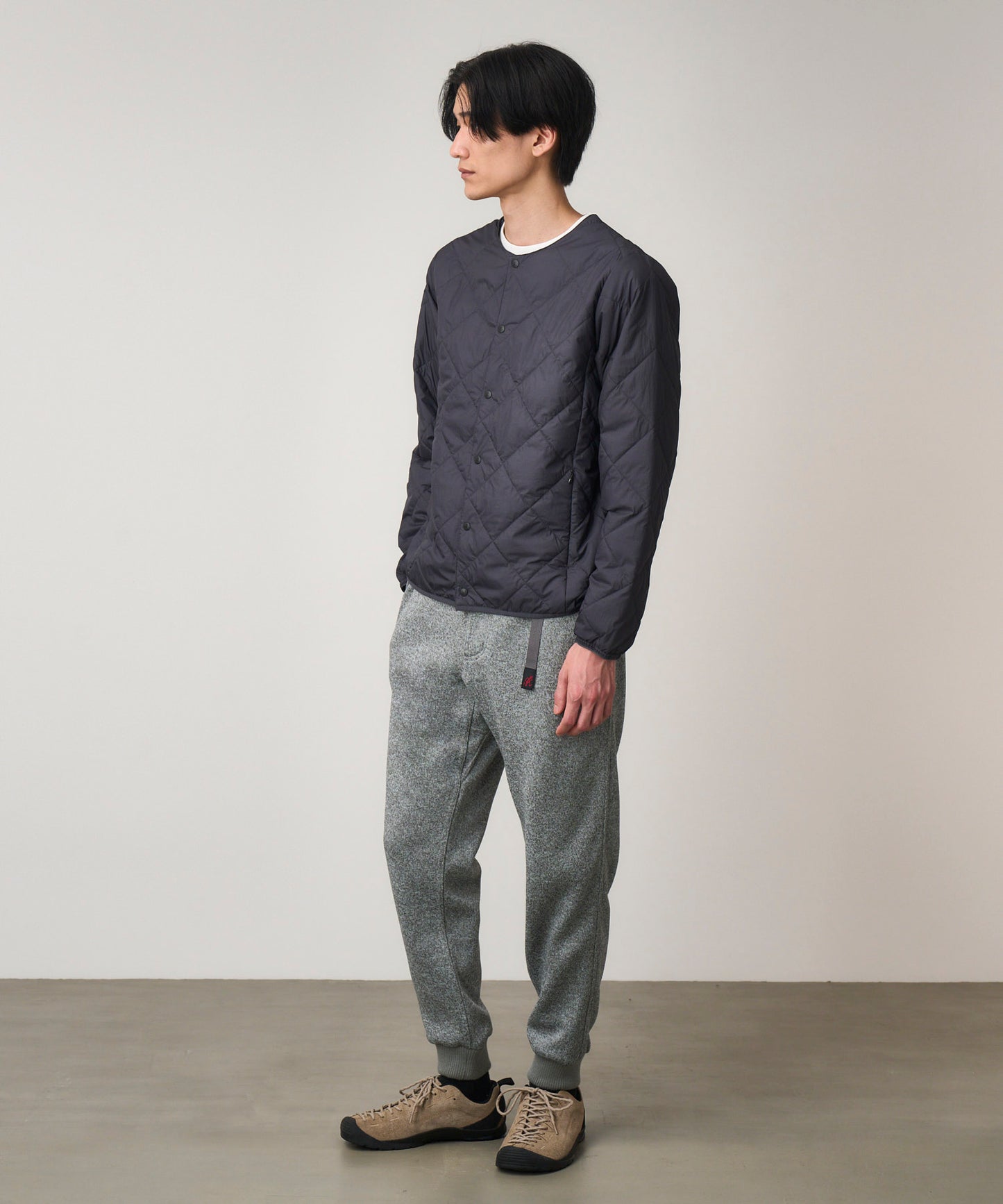 BONDING KNIT FLEECE  NARROW RIB PANT | ボンディングニットフリースナローリブパンツ