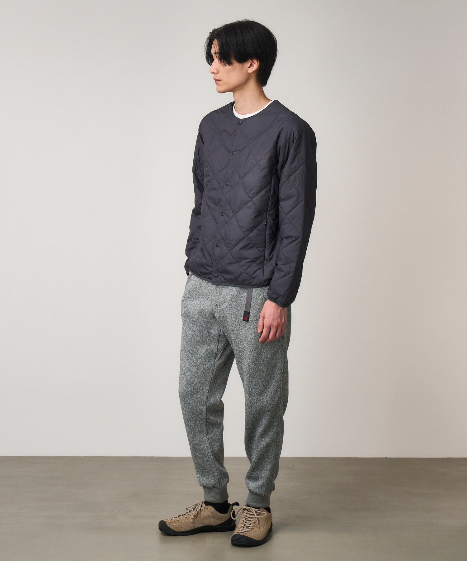 BONDING KNIT FLEECE NARROW RIB PANT |ボンディングニットフリース