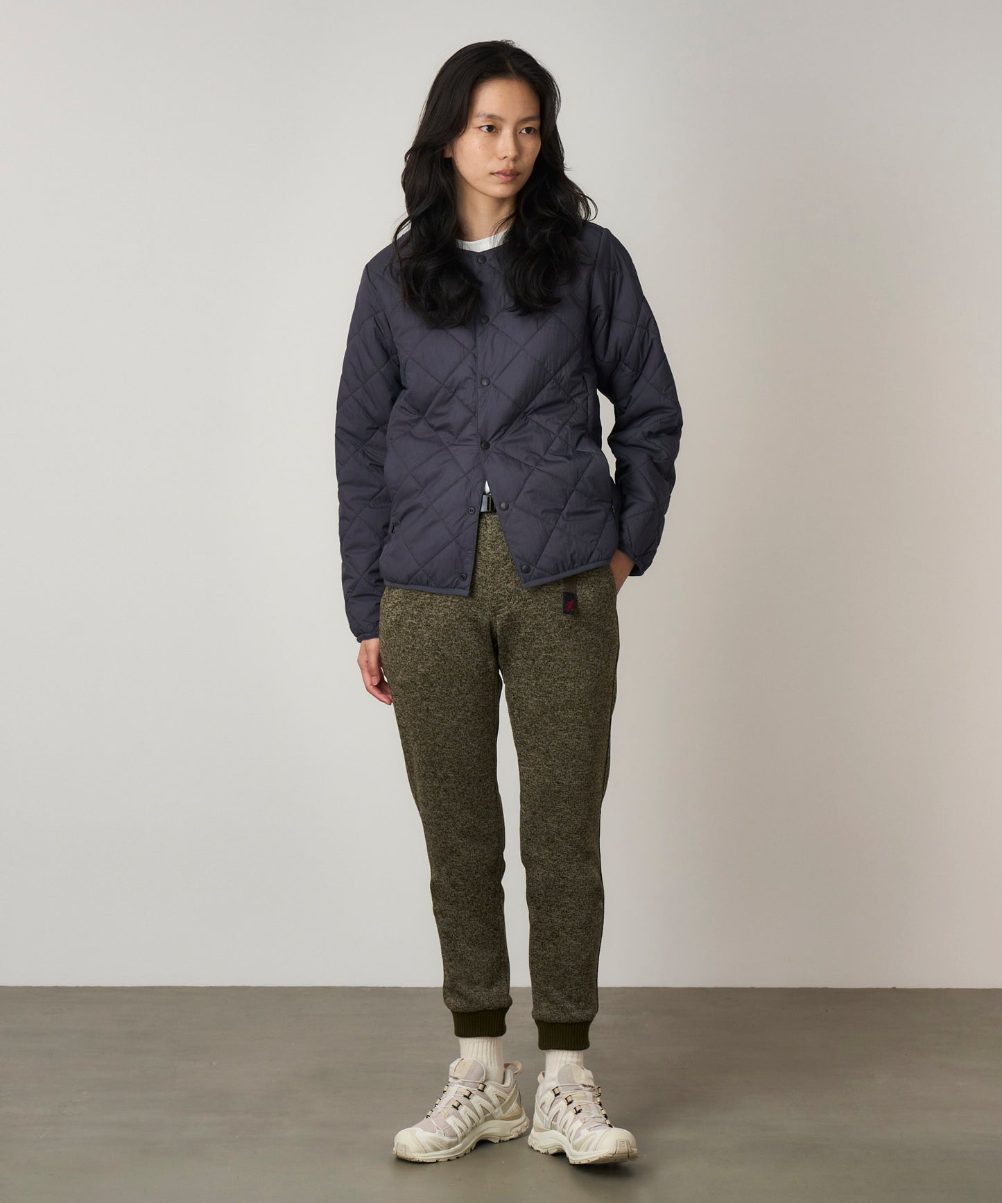 BONDING KNIT FLEECE  NARROW RIB PANT | ボンディングニットフリースナローリブパンツ