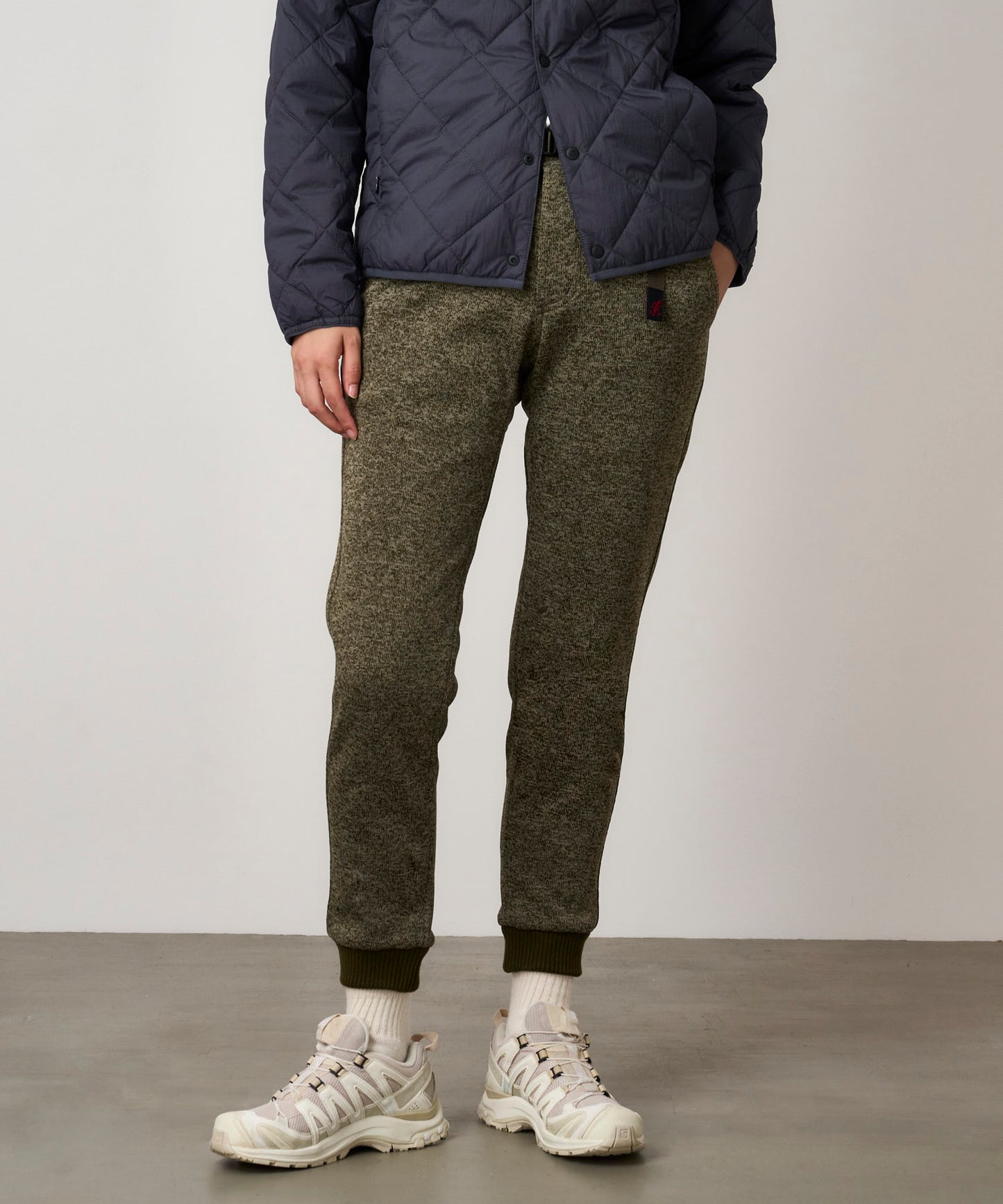 BONDING KNIT FLEECE  NARROW RIB PANT | ボンディングニットフリースナローリブパンツ