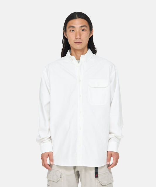 [GRAMICCI グラミチ] OXFORD BUTTON DOWN STANCE SHIRT | オックスフォードボタンダウンスタンスシャツ