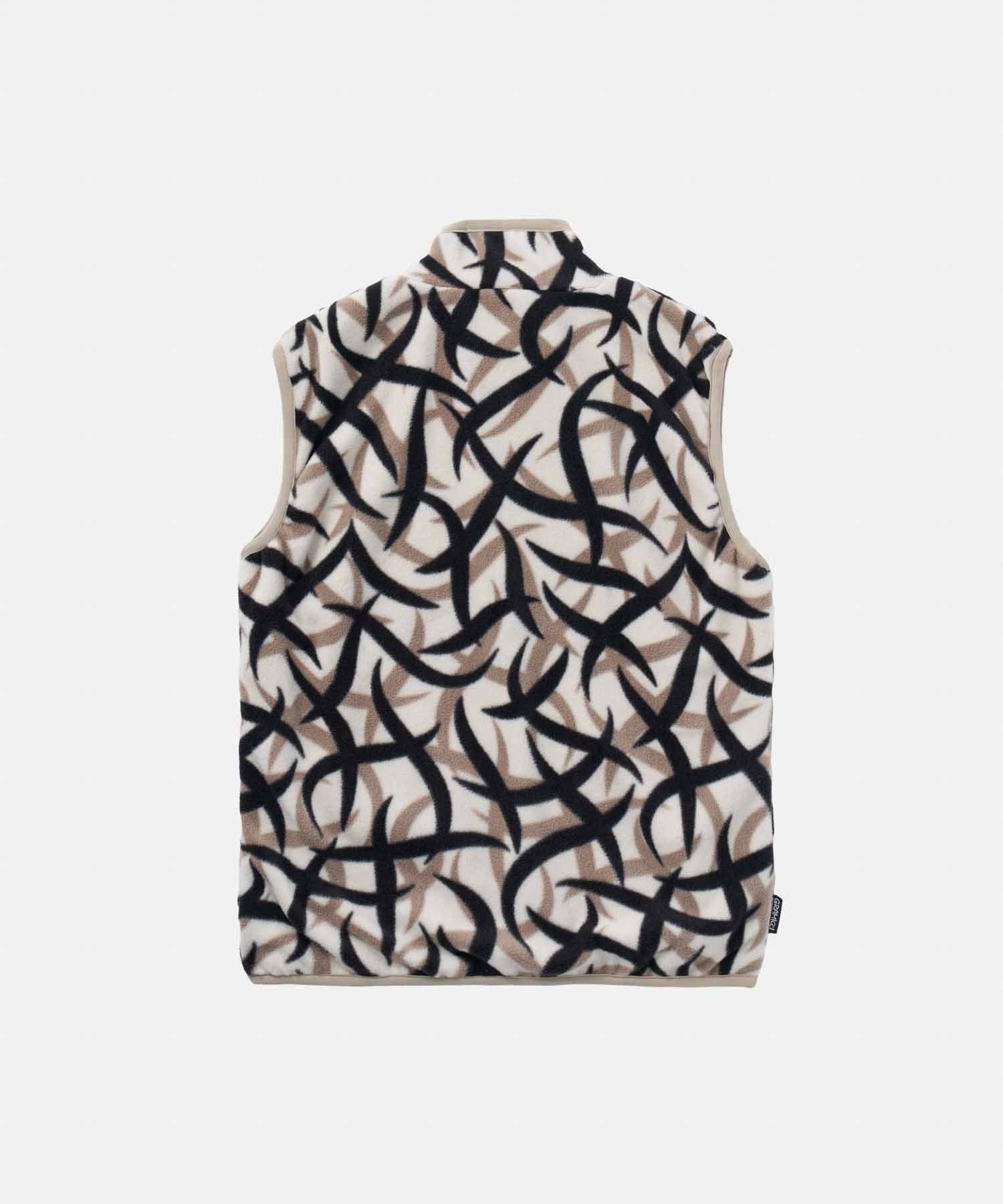 グラミチ (Gramicci) メンズ ベスト・ジレ トップス Reversible Fleece Vest (Leaf Camo)