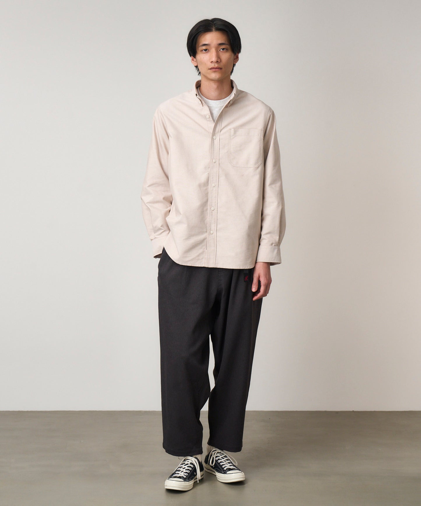 WOOL LIKE WIDE TAPERED PANT｜ウールライクテーパードパンツ