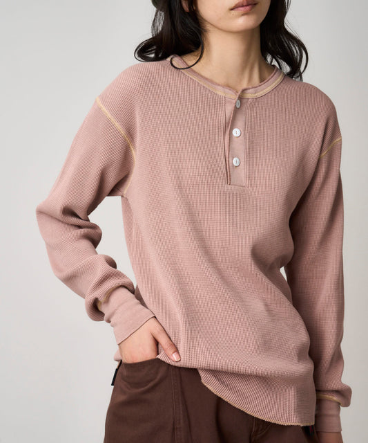 Healthknit WAFFLE HENLEY｜ヘルスニットワッフルヘンリー