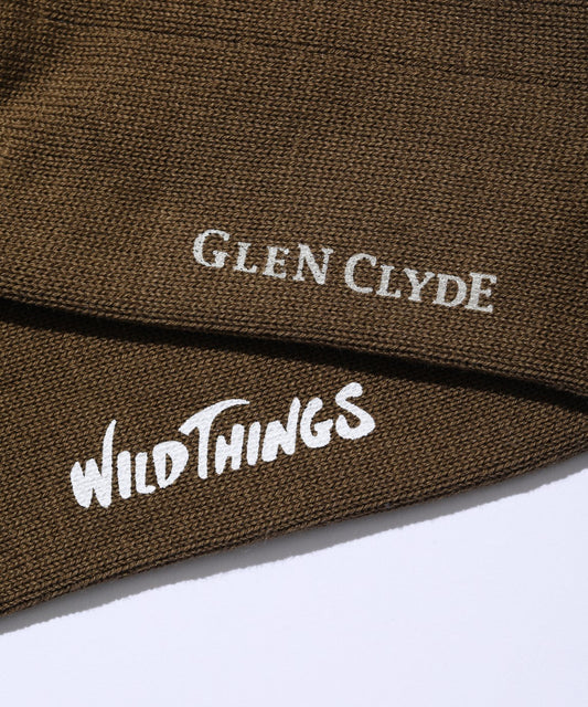 [WILD THINGS ワイルドシングス] グレンクライド コーデュラ ロング ソックス│WILD THINGS×GLEN CLYDE CORDURA LONG SOCKS＜KHAKI＞