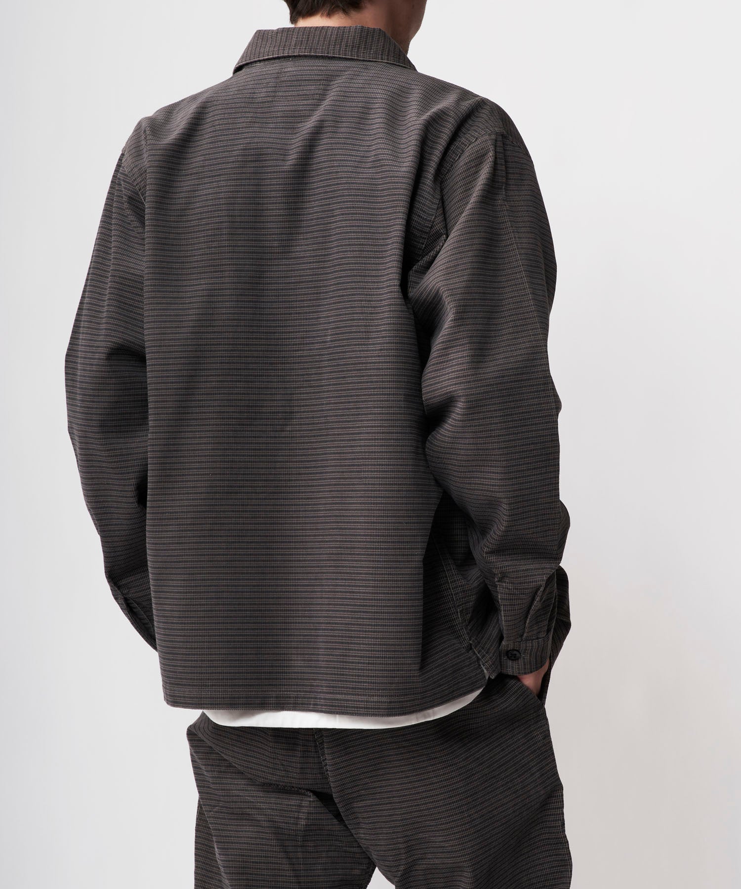 [GRAMICCI グラミチ] GRID CORD ZIP SHIRT | グリッドコードジップシャツ