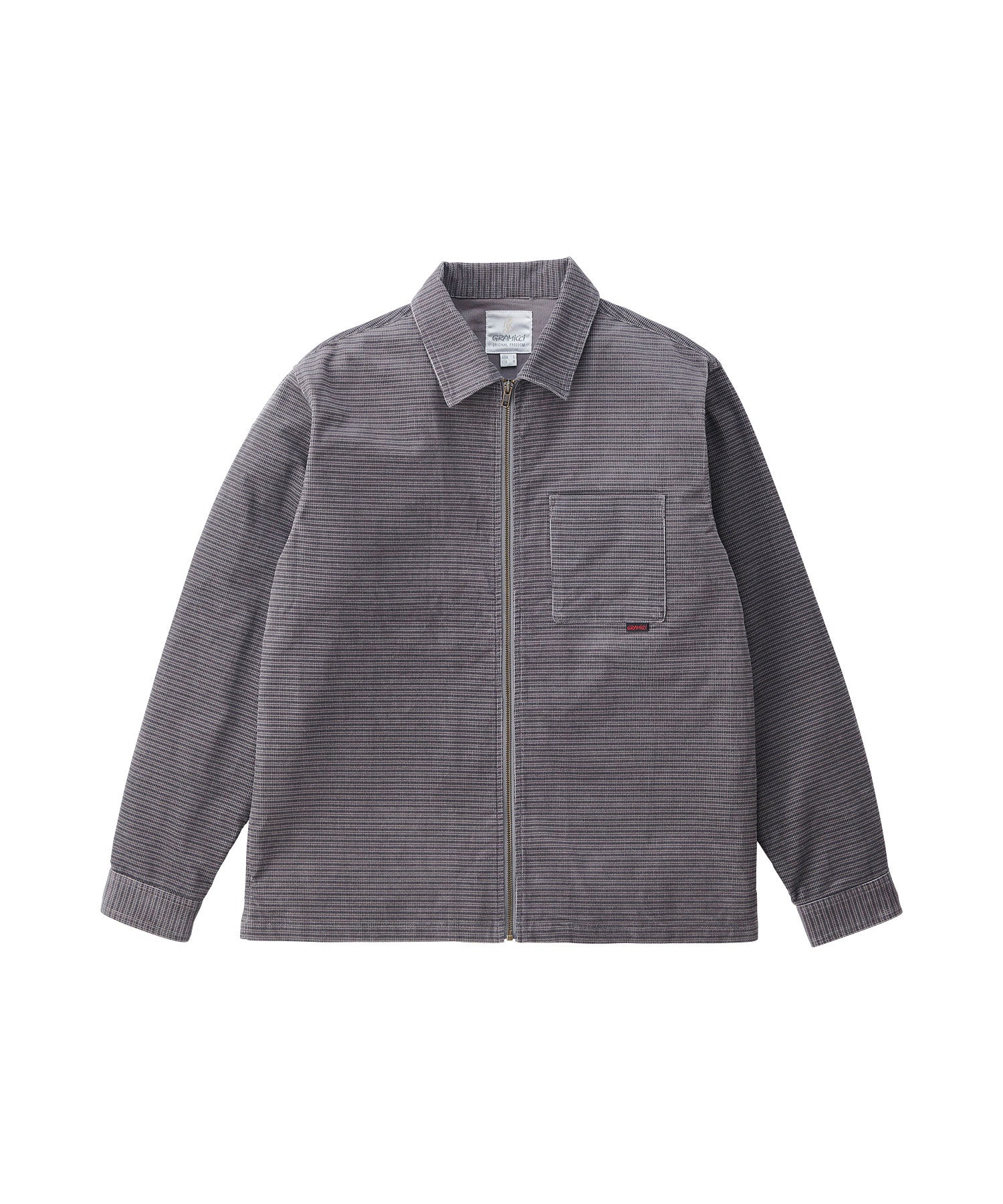 [GRAMICCI グラミチ] GRID CORD ZIP SHIRT | グリッドコードジップシャツ