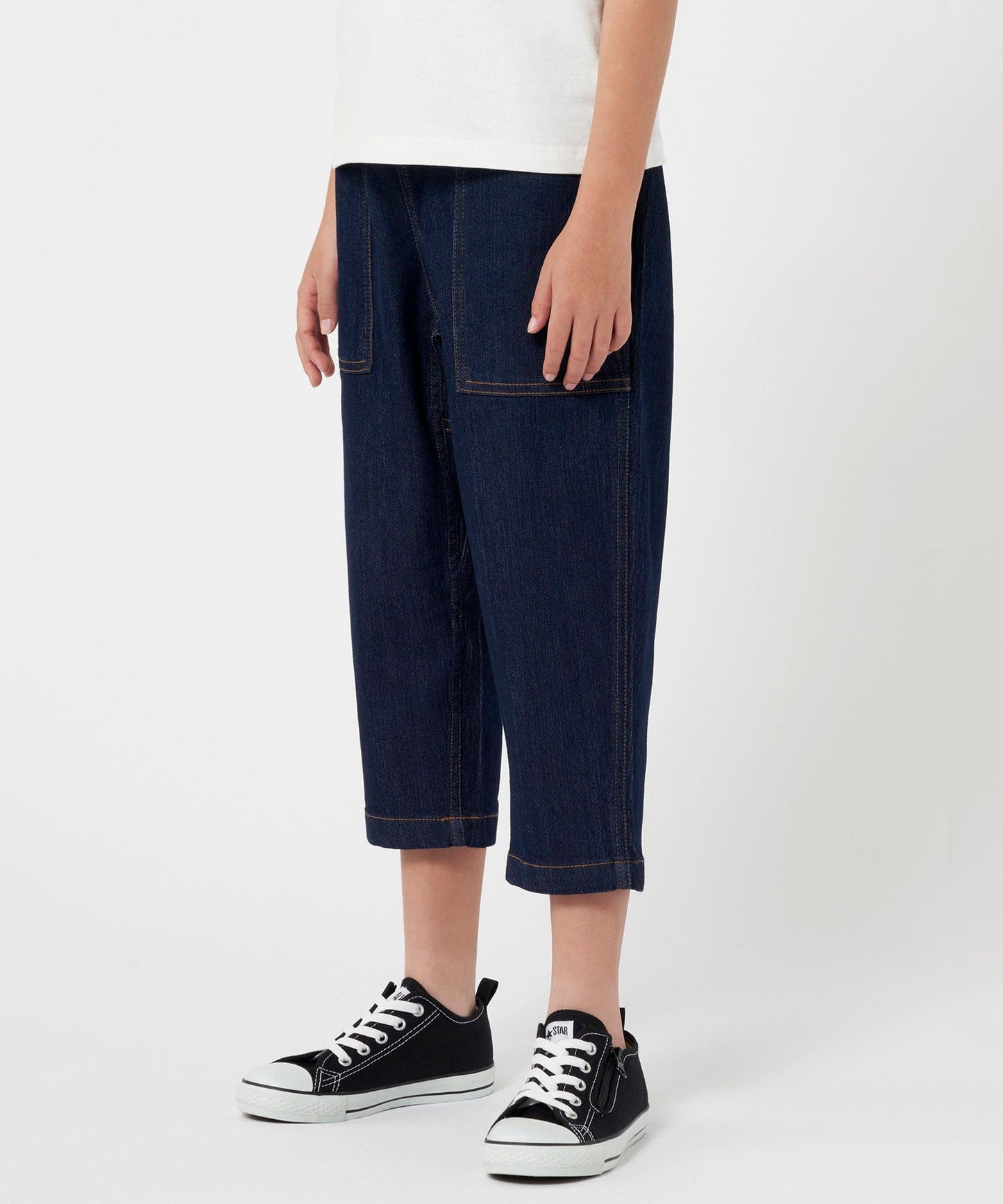 [GRAMICCI グラミチ] KIDS DENIM LOOSE TAPERED PANT | キッズデニムルーズテーパード [ジュニアサイズ]