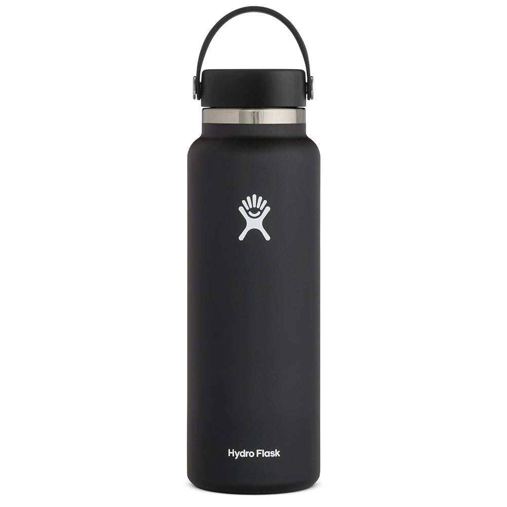[Hydro Flask ハイドロフラスク] Wide Mouth 40oz [Black ブラック]